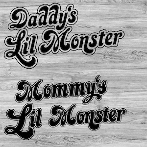 Mama's kleine monster | Papa's Lil Monster Halloween SVG-vectorbestand | Harley Quinn-vector | Aangepaste Halloween-tas | Halloween Cricut-bestand