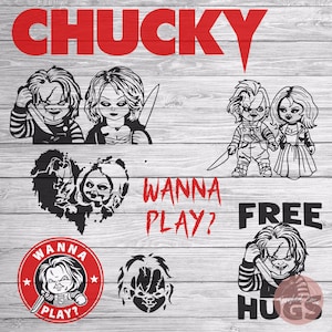 Chucky SVG | Chucky Braut SVG | Willst du spielen SVG | Kinderspiel svg | Halloween svg | Halloween-Kostüm svg | Paare Kostüm svg | Chuckie