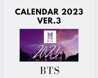 BTS desk Calendar 2023 Ver. 3 - Etsy