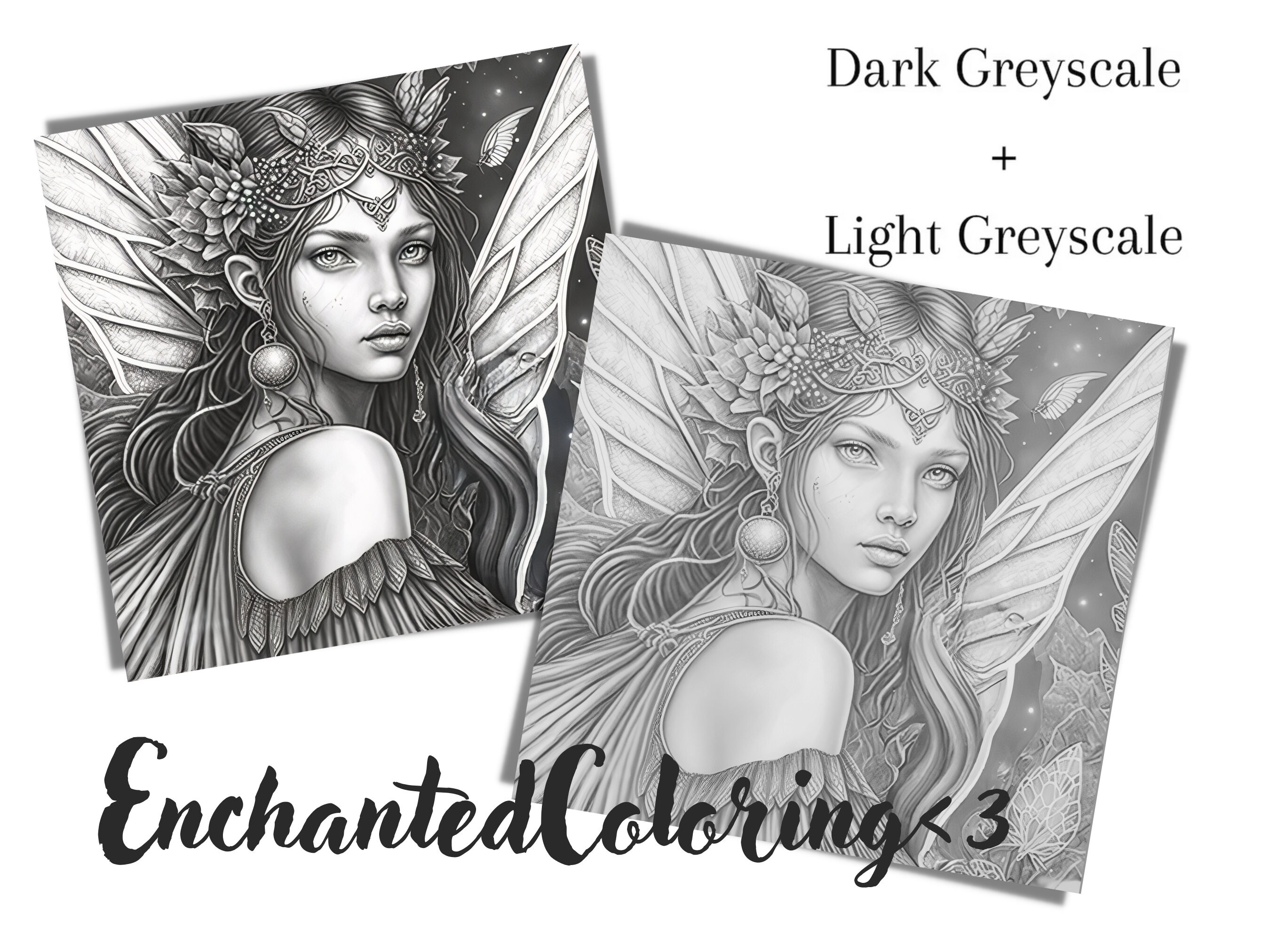 Fairy Queen Coloring Page Printable Adult Colouring Pages - Etsy Canada