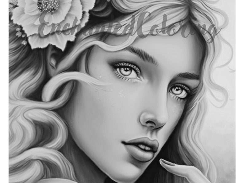 Spanish Girl Coloring Page Printable Adult Coloring Pages Etsy