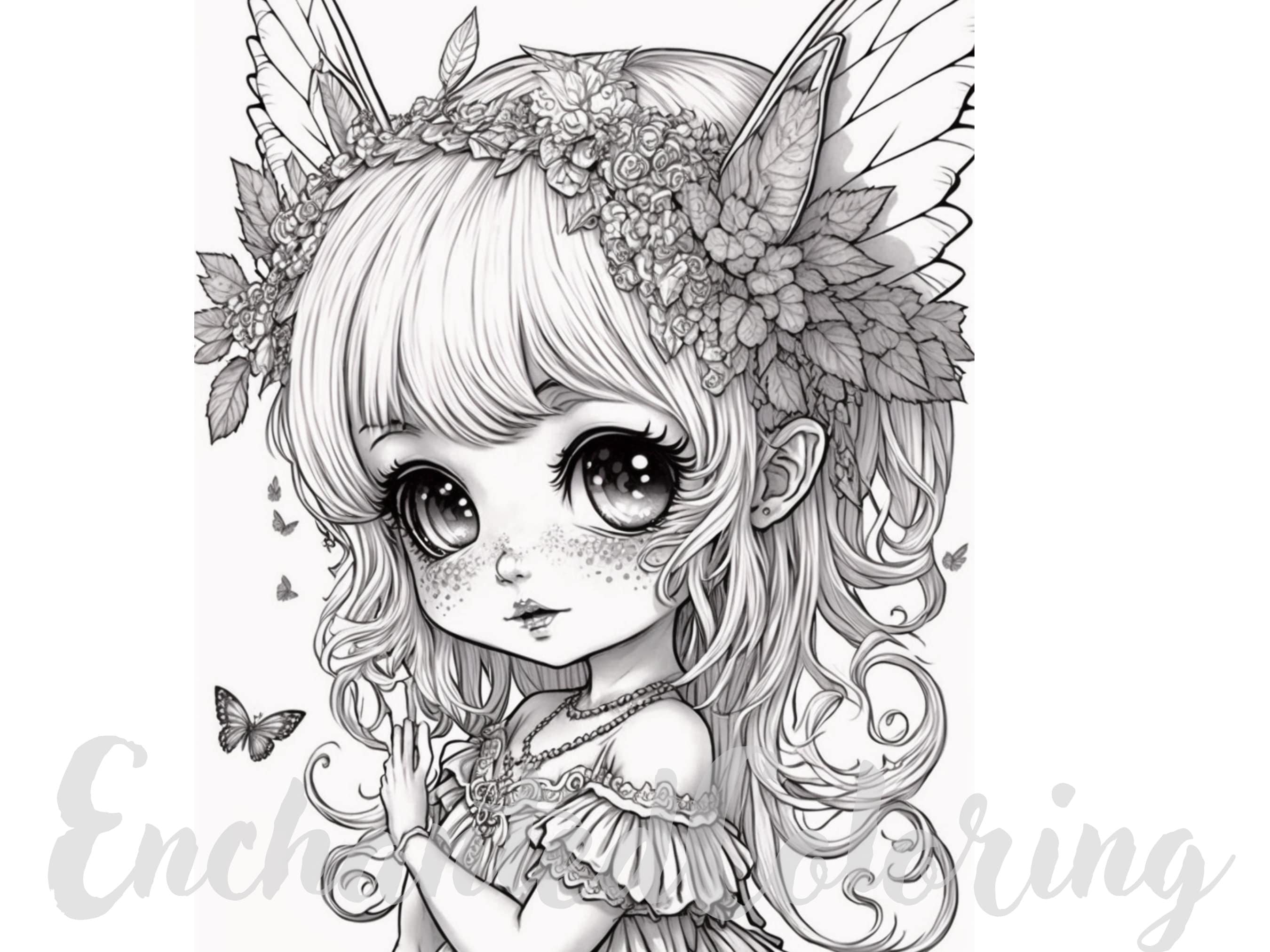 Chibi Princess Coloring Pages / Downloadable Coloring Pages