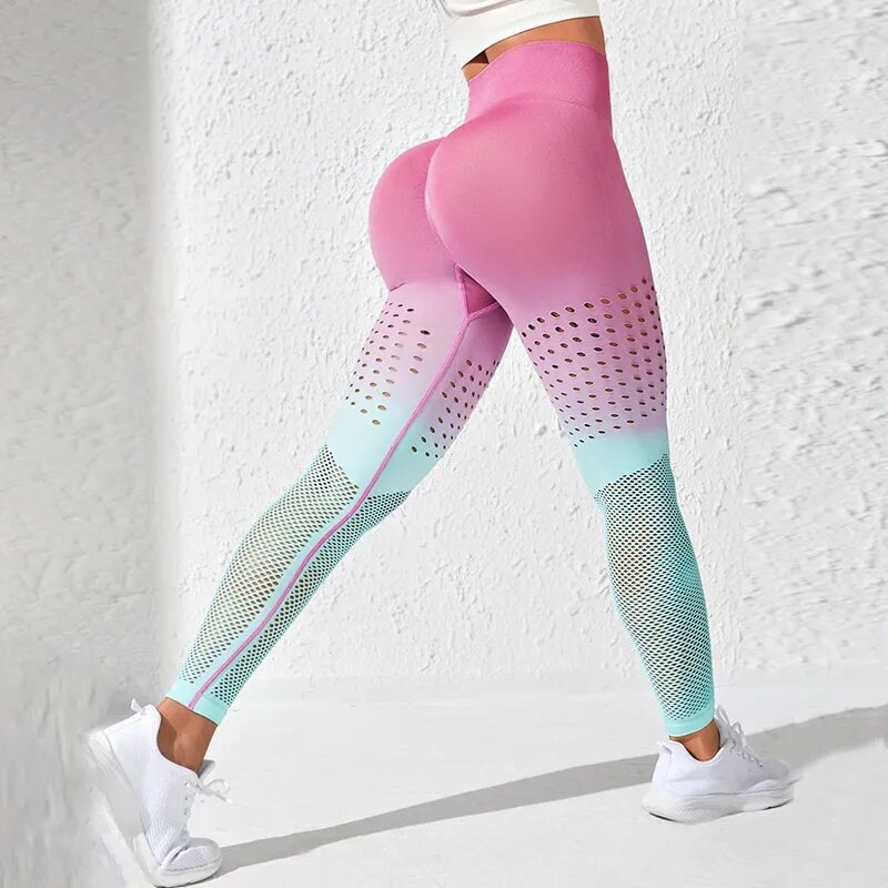 Cheap Women High Waist Push Up Leggings Hollow Fitness Leggins Workout  Legging For Women Casual Jeggings Slimming Sport Pants