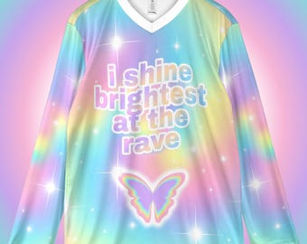 Shine Bright Long Sleeve Hockey Rave Jersey