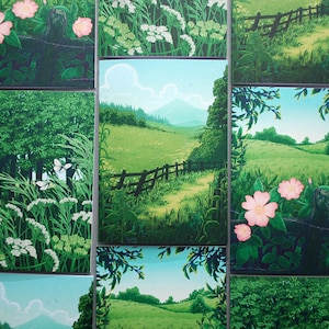 Fleurs sauvages à la campagne - Cartes de voeux vierges pour toutes les occasions - Cartes d'anniversaire artistiques - Animaux sauvages de l'été