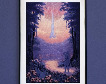 Final Fantasy XIV Shadowbringers Art Print - First Steps in Lakeland - The Crystarium