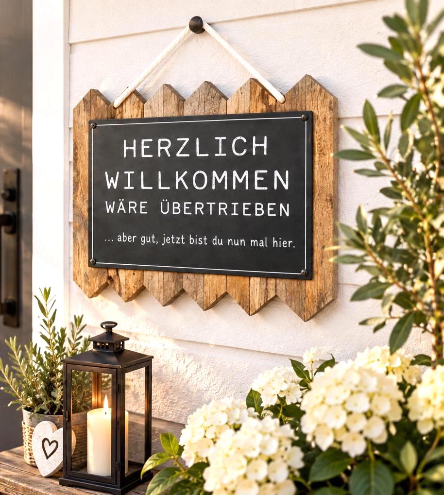 Deko für haustür eingang