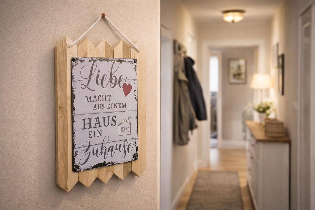 Metal Sign With a Love Quote – Wall Decoration for Hallway or Home ...