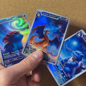 Benutzerdefinierte Taschenkreaturen-TCG-Karte - kosmisches Bündel