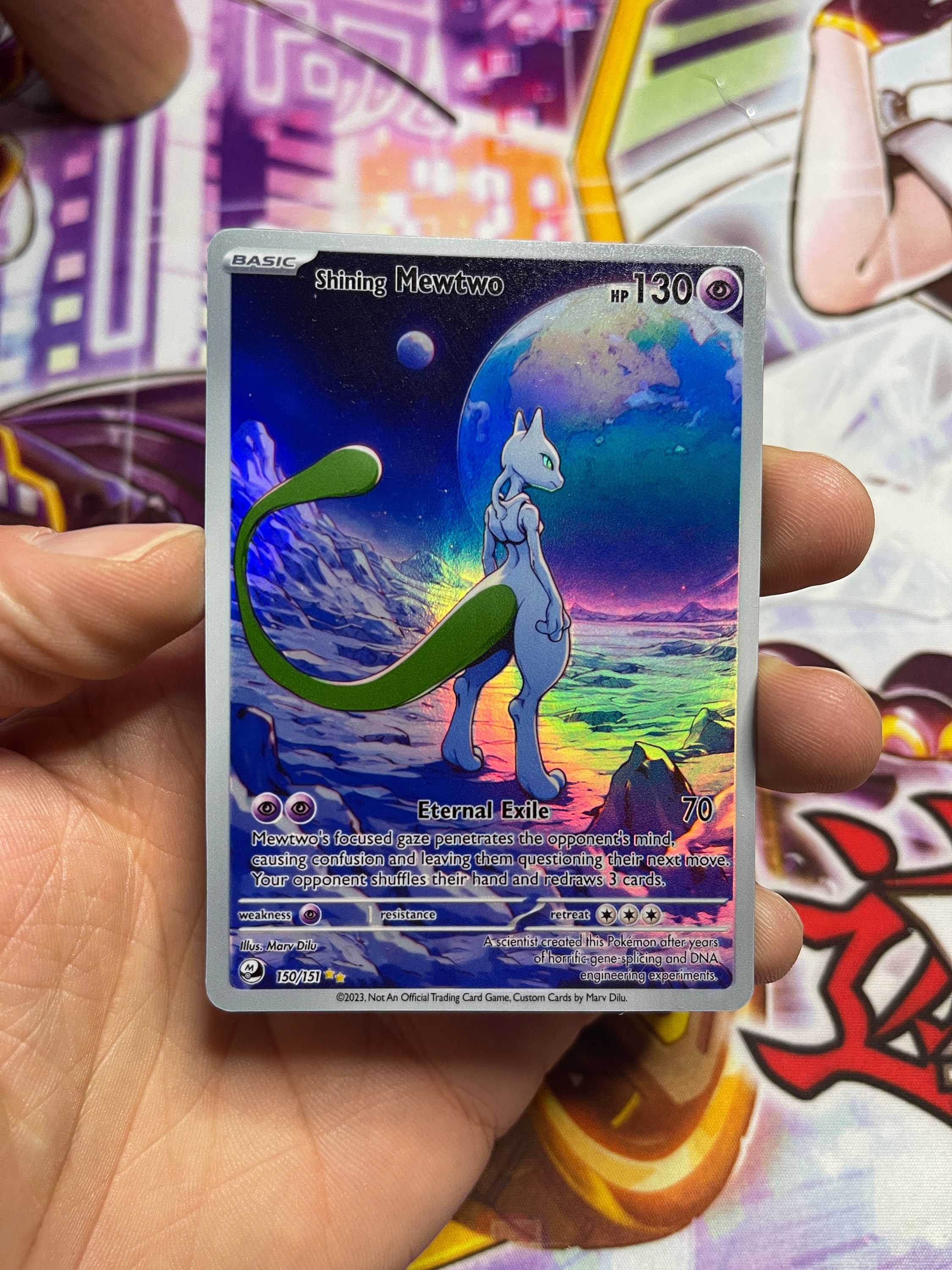 Shining Mewtwo 1st Edition Neo Genesis (Holo) - Pokémon Card Proxy