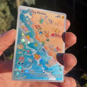 Aangepaste Pocket Creature TCG-kaart: surfen PKCH.