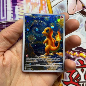 Cartão TCG de criatura de bolso personalizado - CHRMD. Retrato Van Gogh