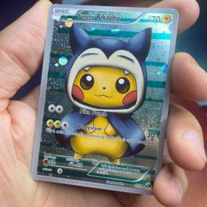 Cartão TCG de criatura de bolso personalizado - Poncho PKCHU SNRLX.
