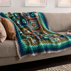 Blanket-Crochet pattern-Crochet blanket-Pattern-Instand download