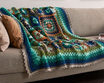 Blanket-Crochet pattern-Crochet blanket-Pattern-Instand download