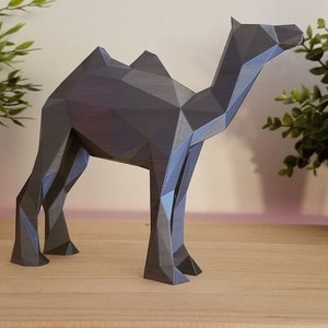 Papercraft Cammello, papercraft 3D,Cammello,modello PDF,Animale