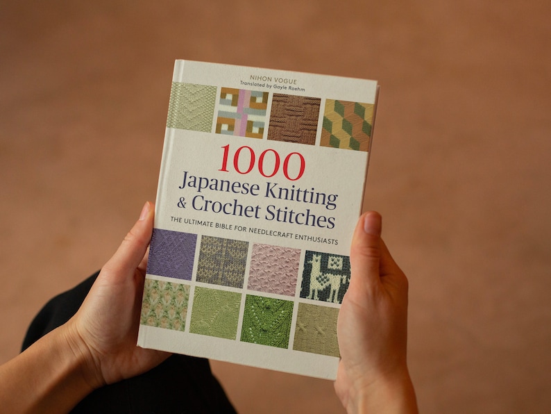 E-Book, 1000 points de tricot japonais au crochet, tricot, crochet, pdf, téléchargement immédiat image 2