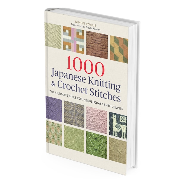 E-Book, 1000 points de tricot japonais au crochet, tricot, crochet, pdf, téléchargement immédiat