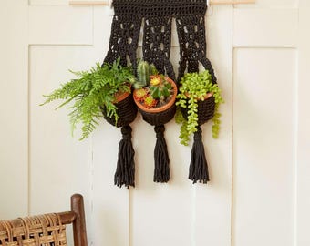 Crochet Plant Hanging Pattern: Car Mirror Decor (PDF Pattern)