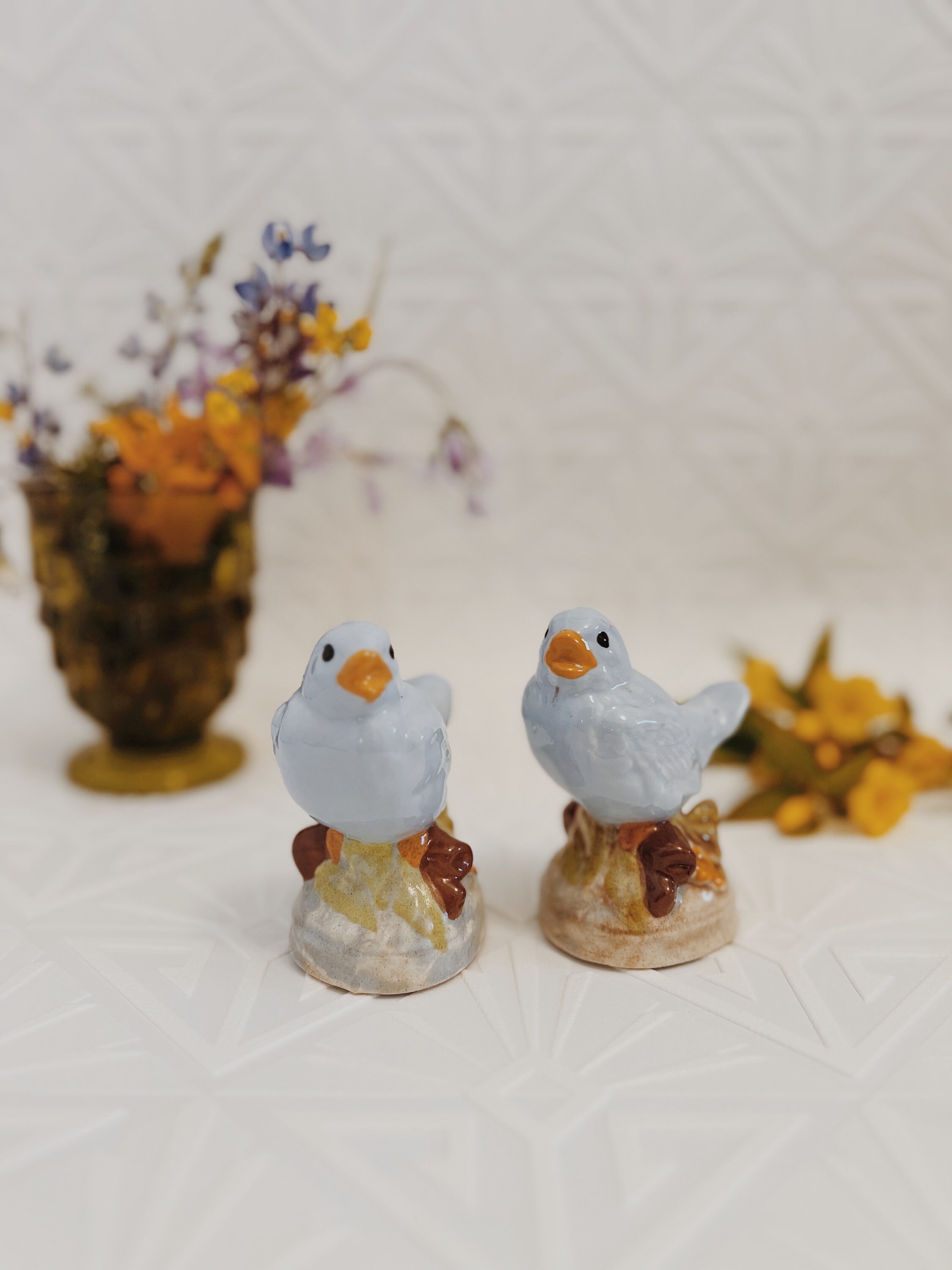 Vintage Bluebird Salt and Pepper Shakers Etsy