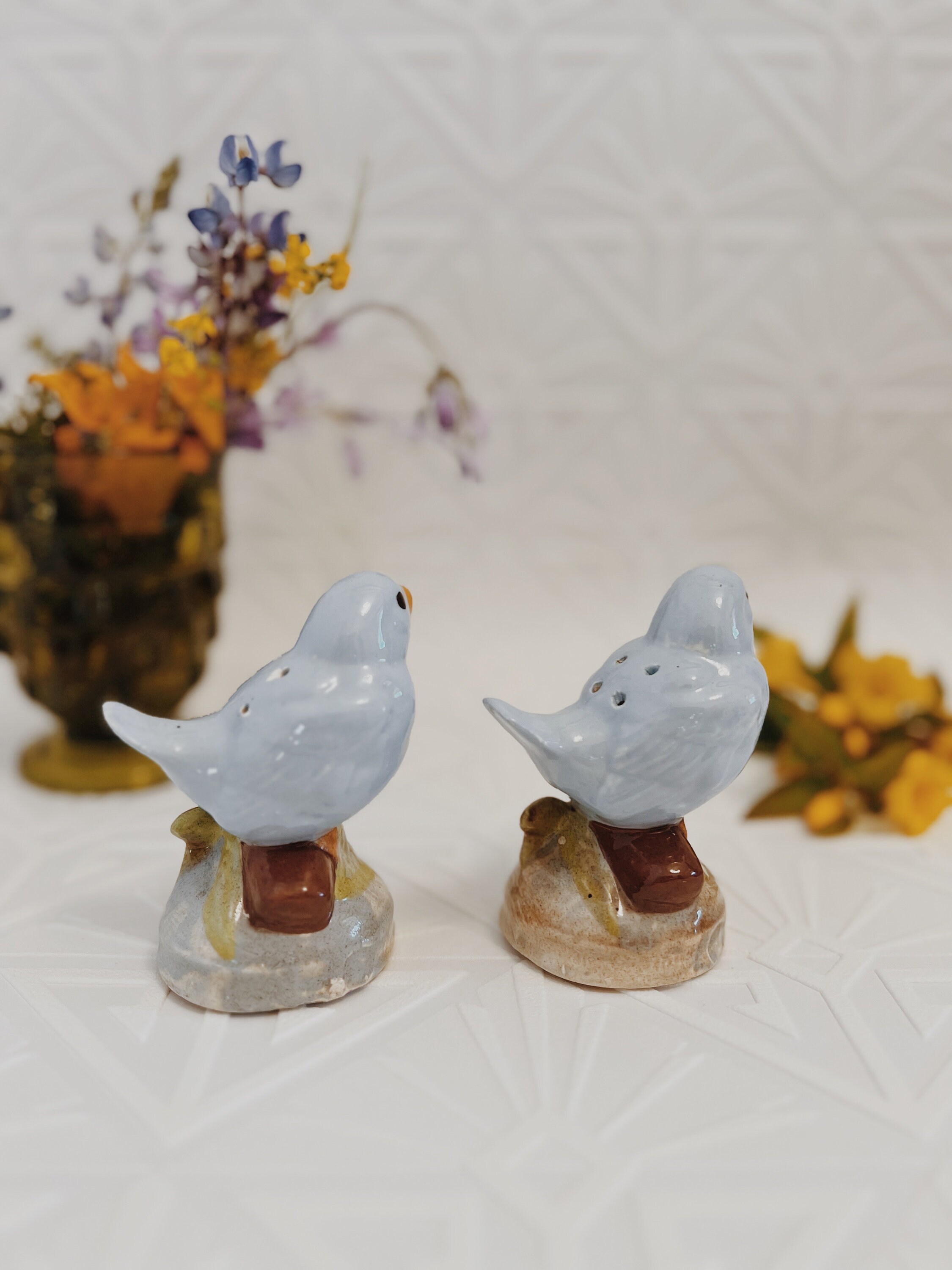 Vintage Bluebird Salt and Pepper Shakers Etsy