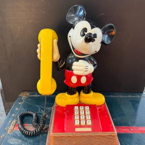 Mickey mouse rotary telephone - Etsy 日本