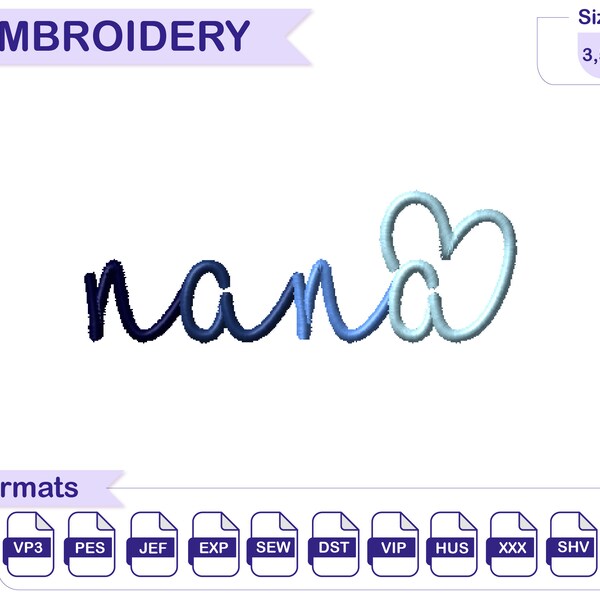 Nana Embroidery Etsy