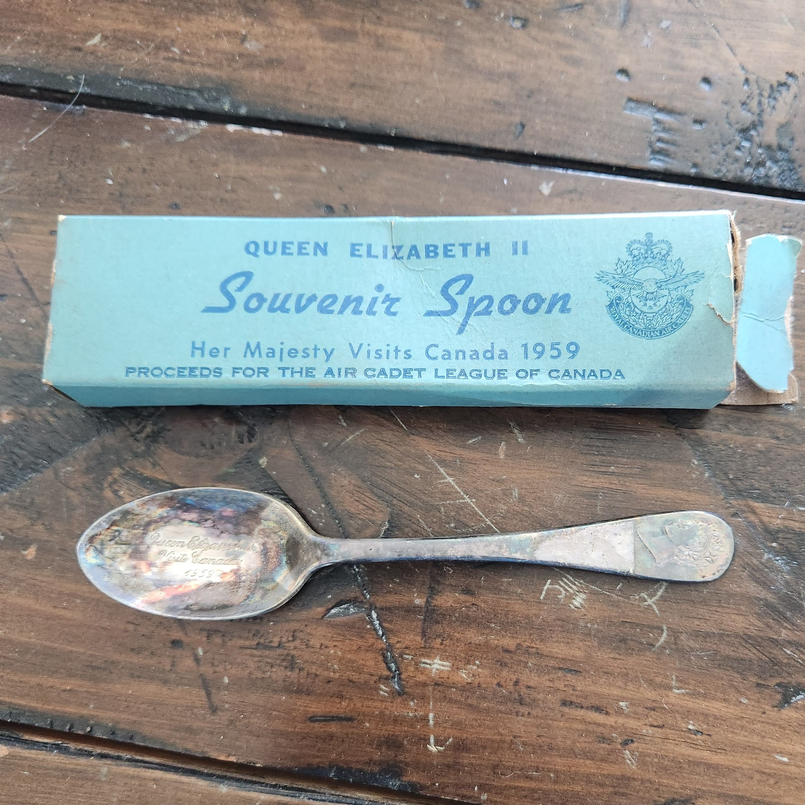 Queen Elizabeth II Souvenir Spoon in Original Box Etsy