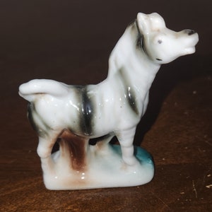 Vintage Zebra keramisch beeldje gemaakt in Japan