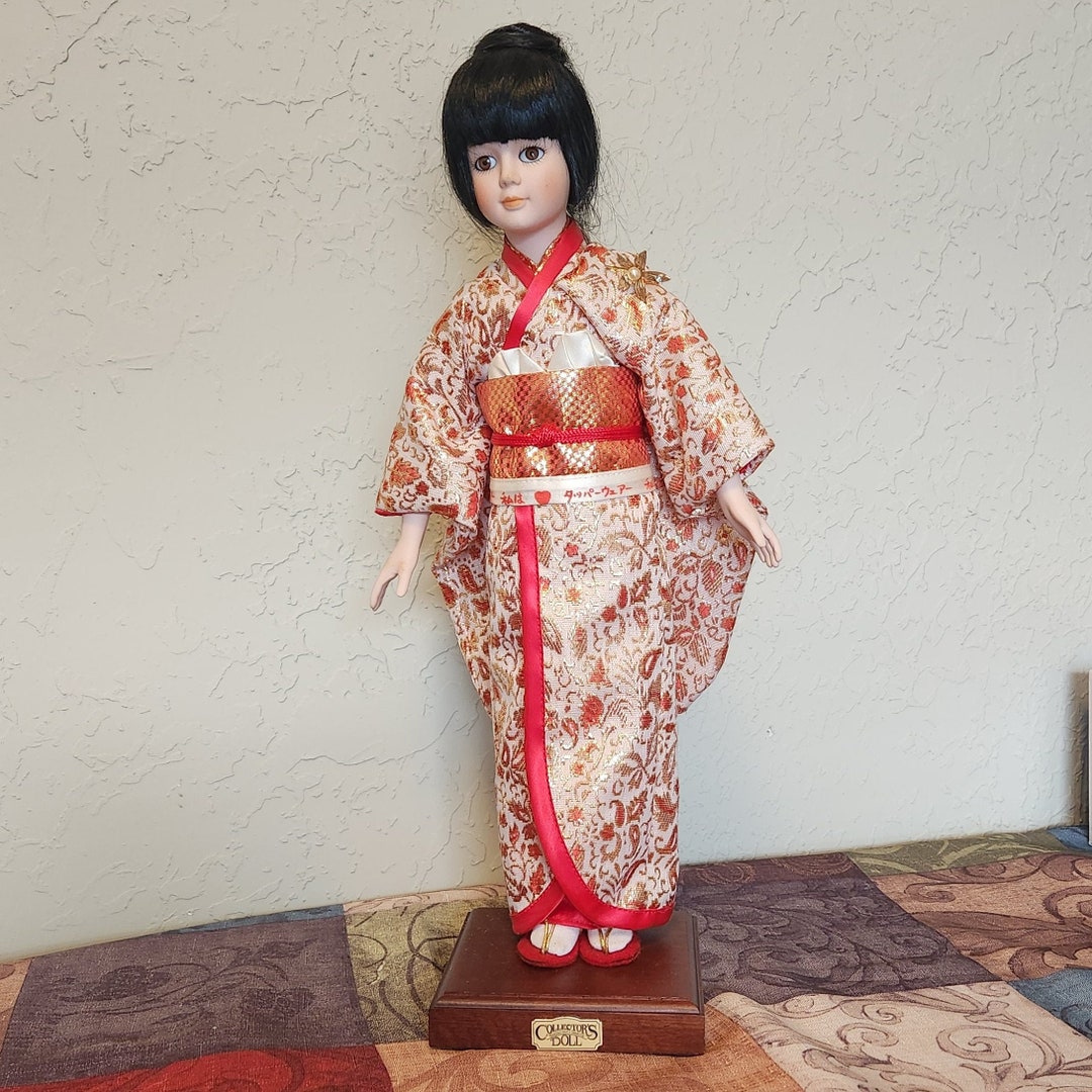 Vintage Asian Collector Doll - Etsy