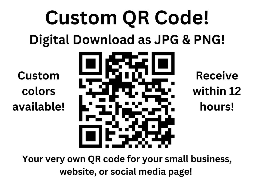 Visual Reference: Custom Qr Code Download Use For Small Business Website Or