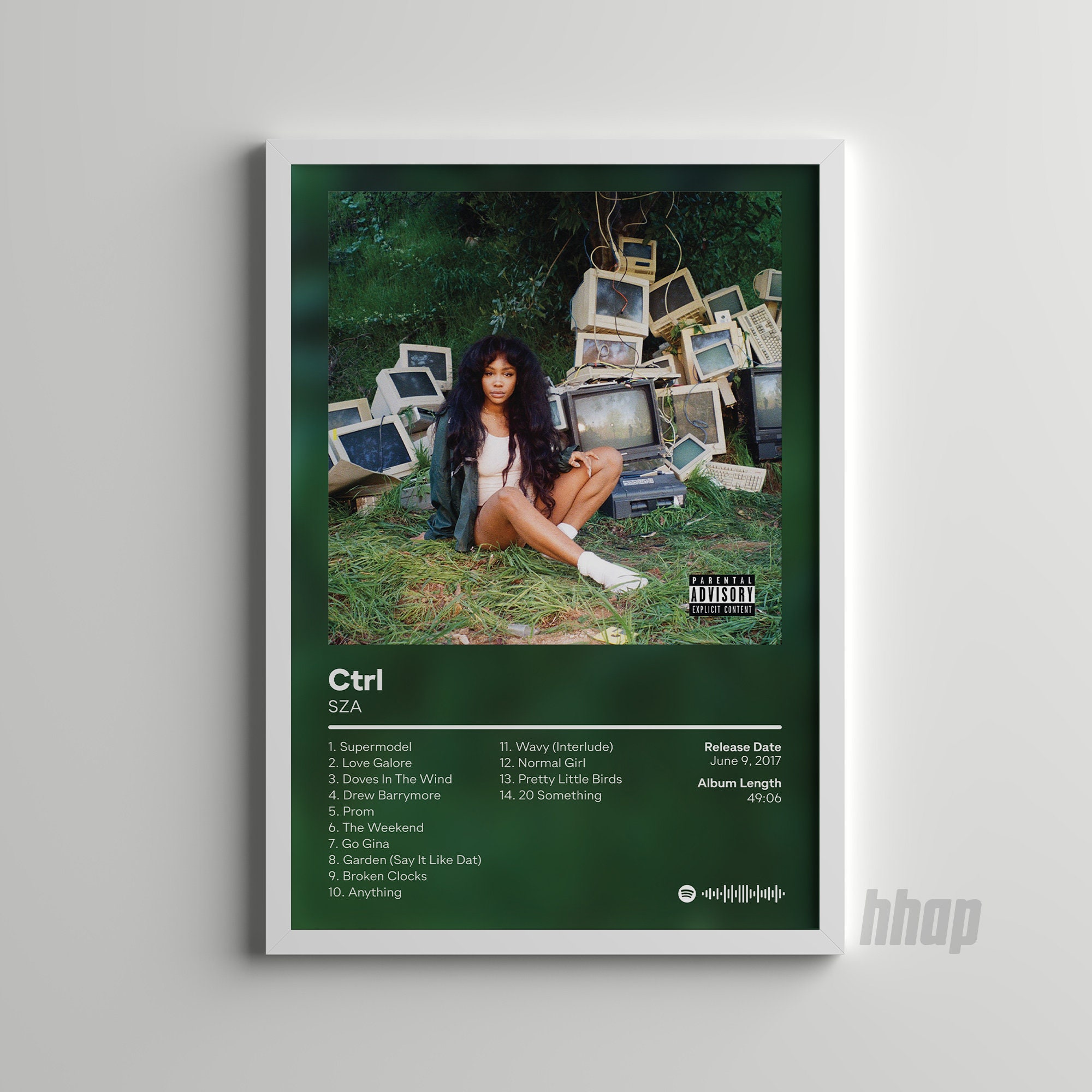 Discover SZA - Ctrl - Gift Ideas - Custom Album Print - Hip Hop Wall Art -