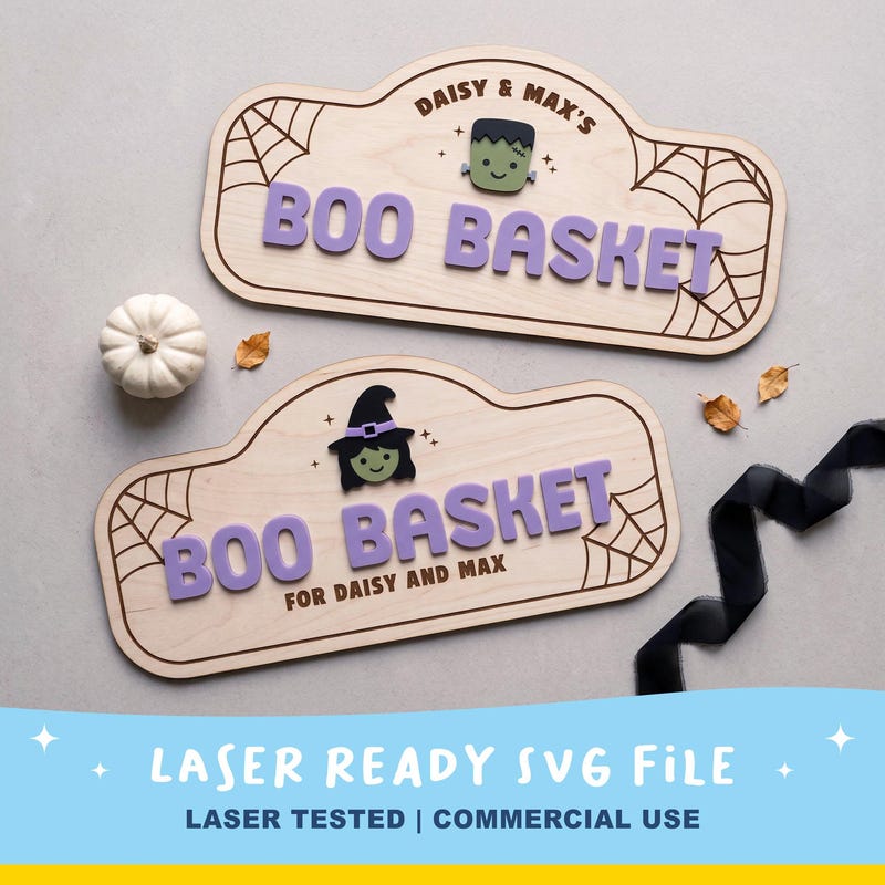 Boo Basket Files - Etsy UK