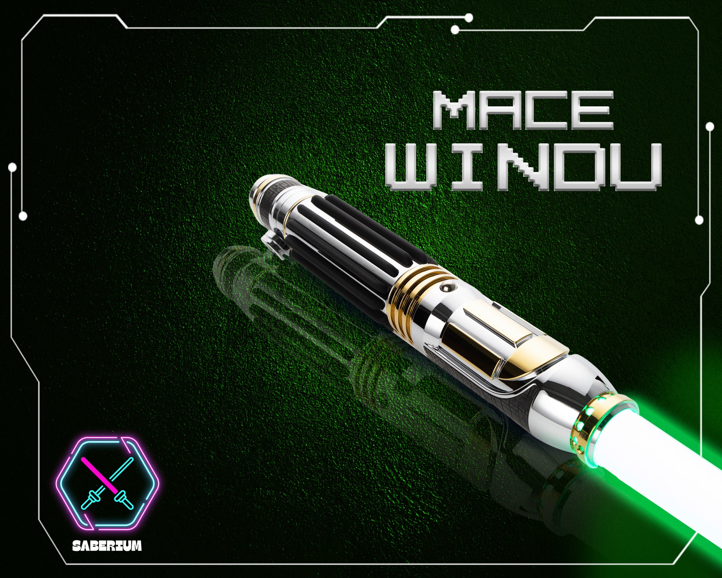 Mace Windu Neopixel Lightsaber With Premium Case Baselit Etsy Australia