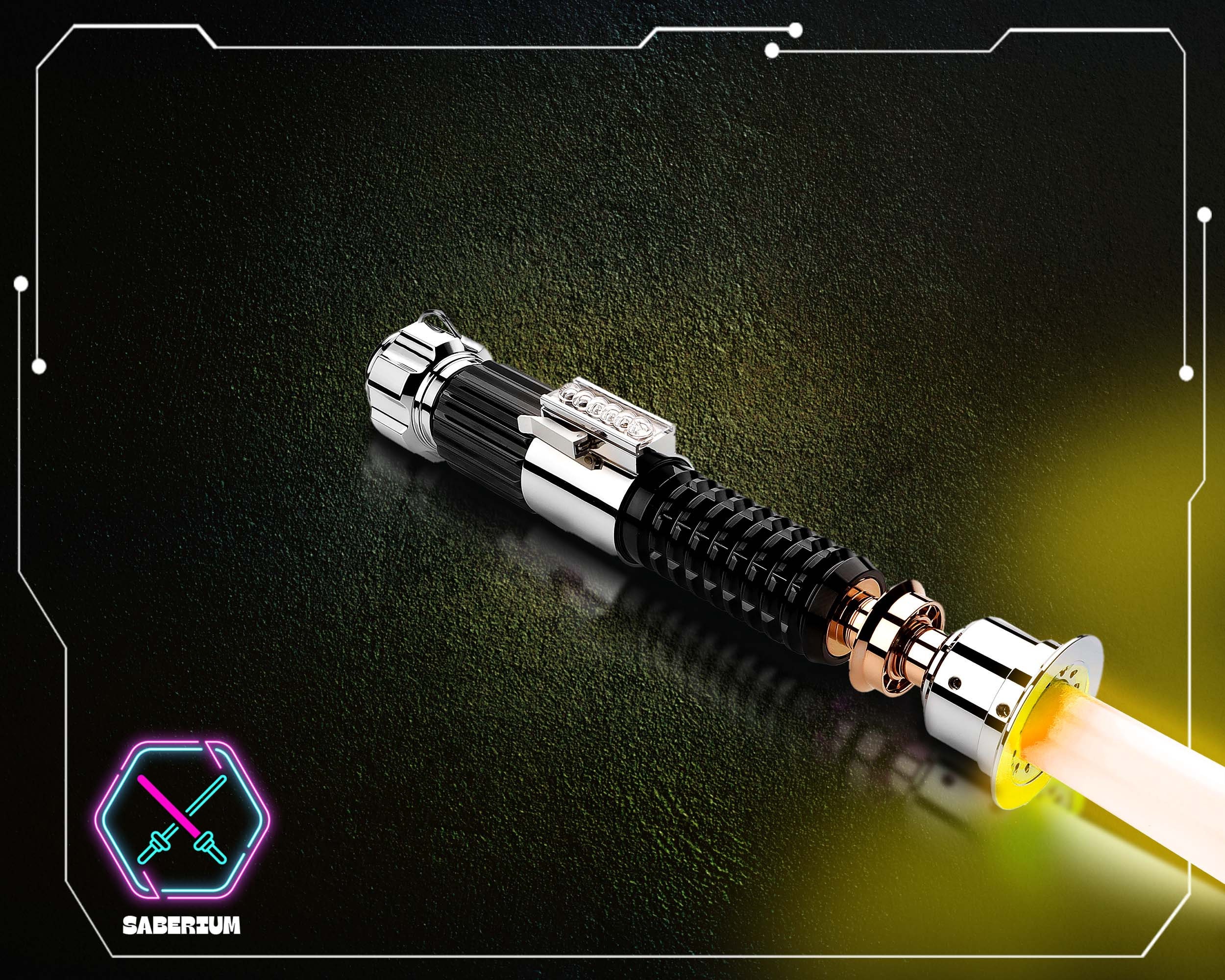 Obiwan Kenobi Neopixel Lightsaber With Premium Case Baselit, Xenopixel,neopixel Star Wars