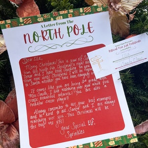Cartas de elfos personalizadas desde el Polo Norte