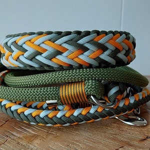 Hundkoppel och halsband, individuellt eller som set, paracord, handgjort