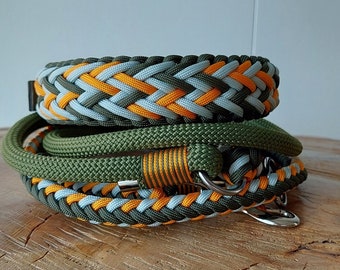 Hondenriem Halsband Enkel of Set Paracord Handgemaakt