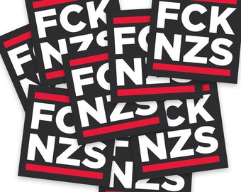 FCK NZS sticker | square | approx. 70 x 70 mm | Paper