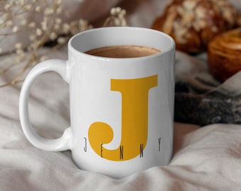 Tasse »Clarendon« | personalisiert | in 9 Farben | Keramiktasse zum Geburtstag, Weihnachten oder einfach nur so | mit Deinem Wunschnamen