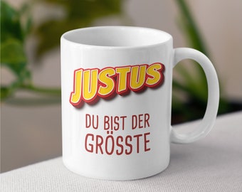 Tasse Super-héros | personnalisé | Tasse à café avec nom | Mug en céramique pour un anniversaire, Noël ou juste comme ça avec le nom souhaité