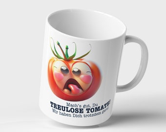 Cup »Faithless Tomato« | personalized | Ceramic cup to say goodbye to colleagues
