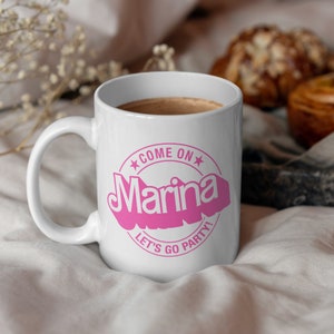Copo Rosa Senhora | personalizado | Caneca de café com nome | Caneca de cerâmica para aniversário, Natal ou simplesmente porque | com nome desejado