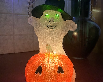 Strobing Ghost & Pumpkin Light