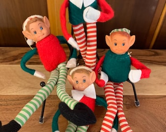 Knee-Hugger Christmas Elf Ornaments
