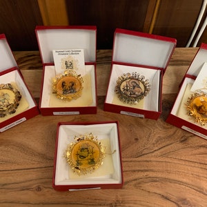 Hummel Gold-Plated Christmas Ornaments