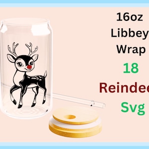 red nose reindeer svg bundle - mega bundle christmas svg - santa clause reindeer svg bundle - reindeer face outline svg
