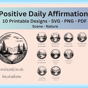 Póster de afirmación positiva, decoración de consultorio de terapia, salud mental, rincón de calma, carteles de afirmación para aliviar la ansiedad y el estrés