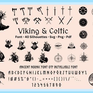 fuente nórdica antigua otf, tipografía nórdica, fuente de mitología nórdica, fuente del alfabeto nórdico, fuente vikinga canva, fuente de estilo vikingo,