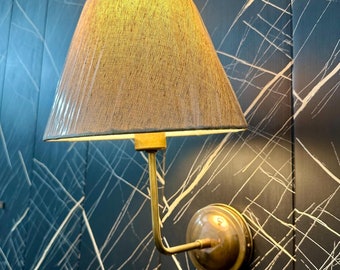 Handcrafted Brass Wall Lamp: Modern Bedside Reading Light